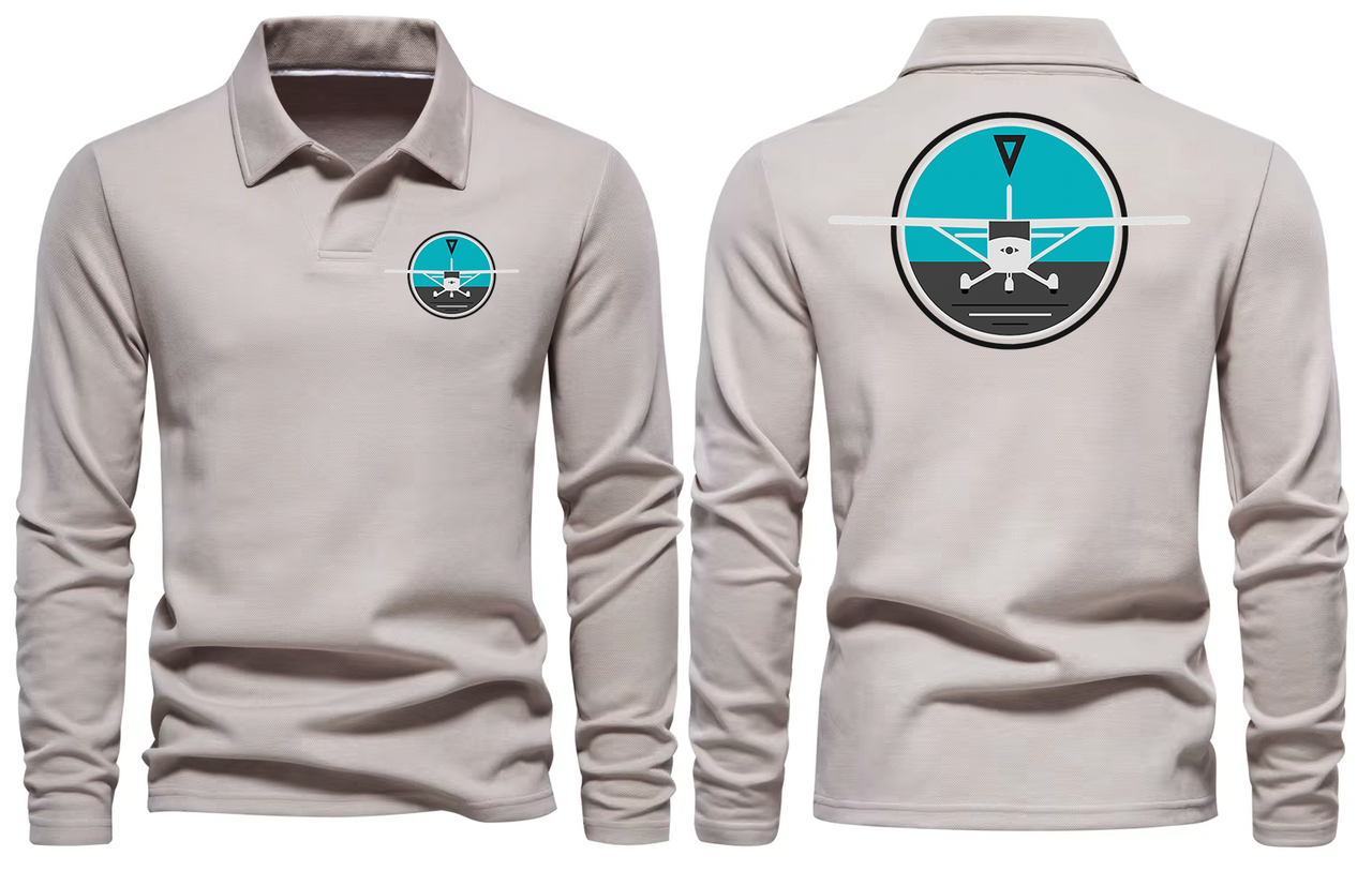 CESSNA COMPSS LONG SLEEVE  POLO