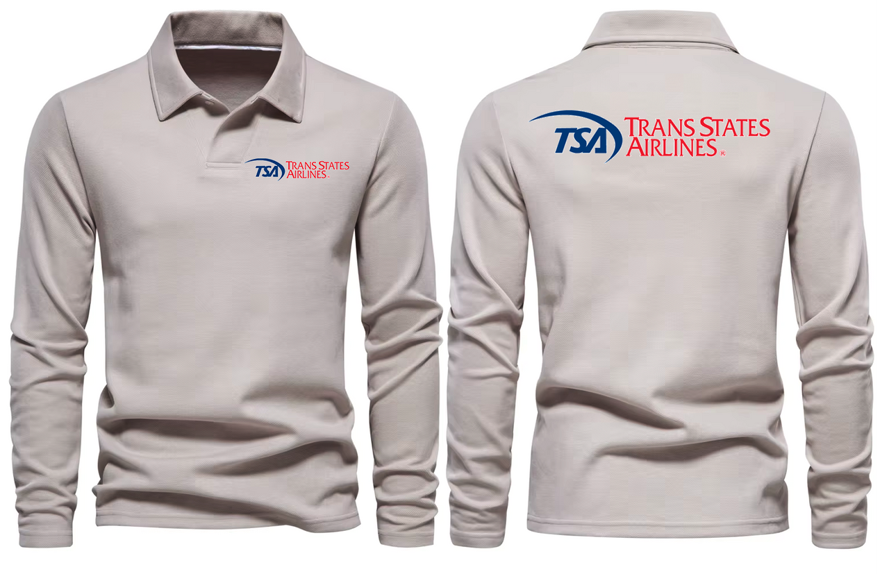 TRANS SATATES AIRLINES LONG SLEEVE  POLO