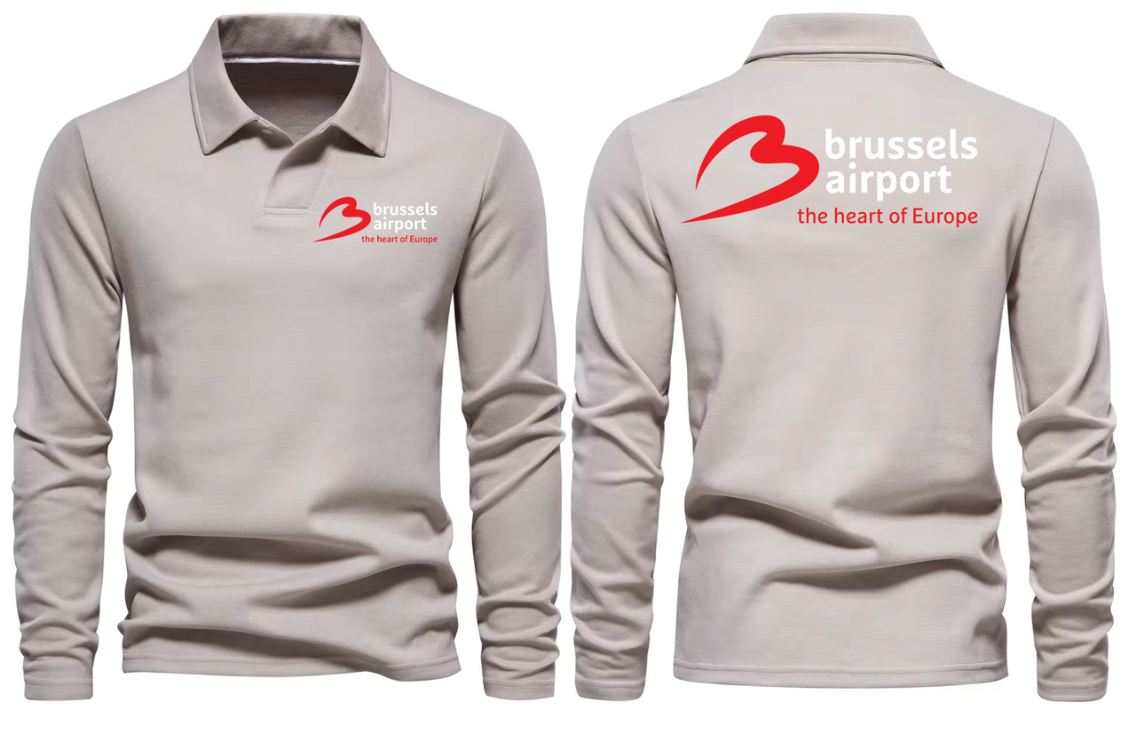 AER BRUSSELS AIRPORT LONG SLEEVE  POLO