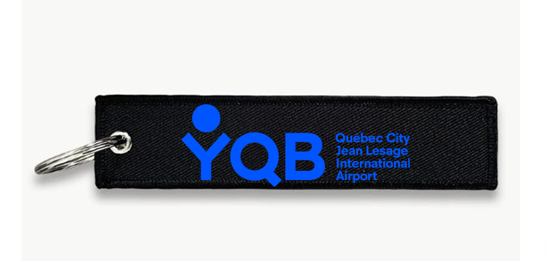 YQB AIRPORT KEY CHAIN