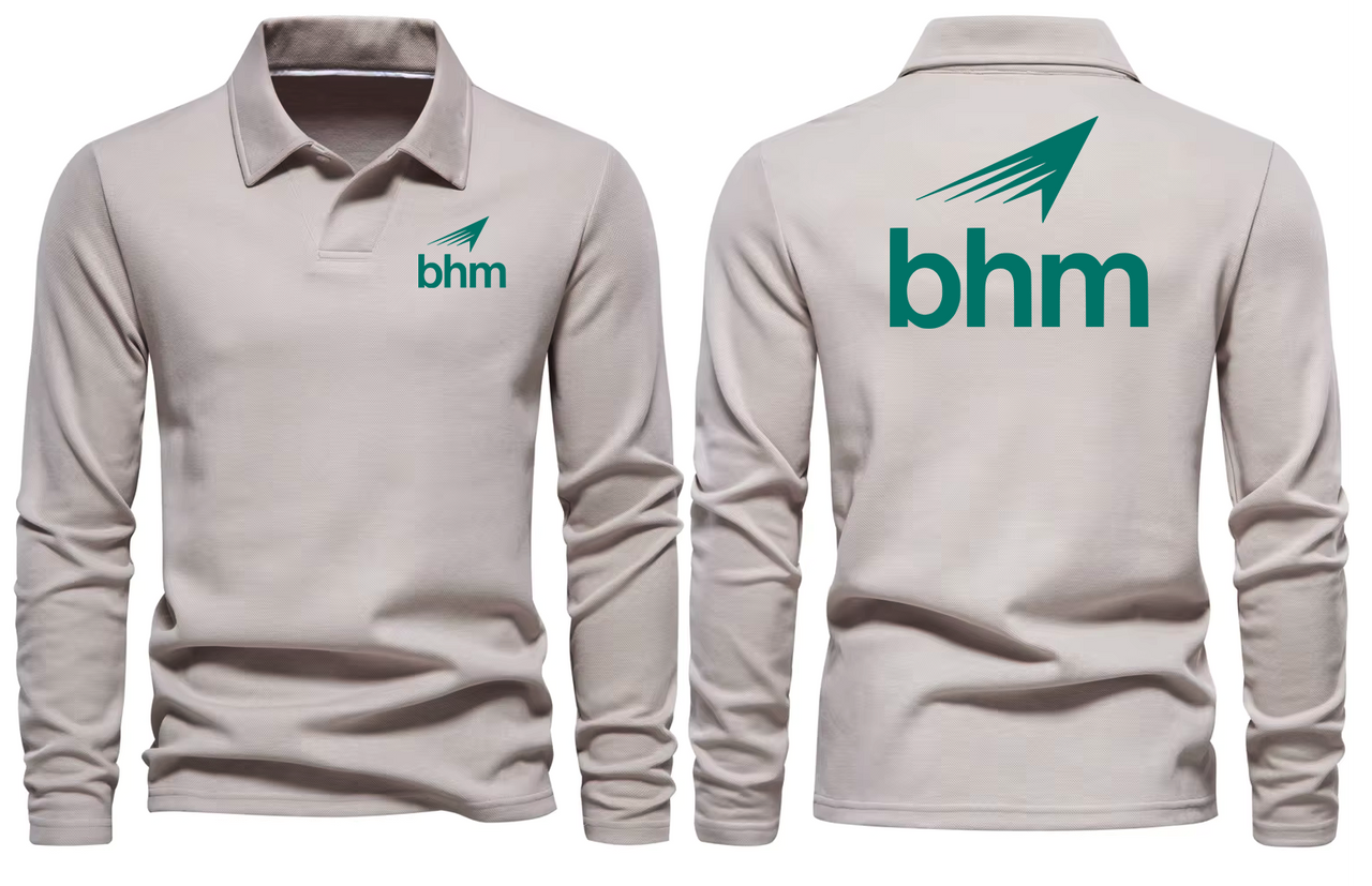 BHM AIRPORT LONG SLEEVE  POLO