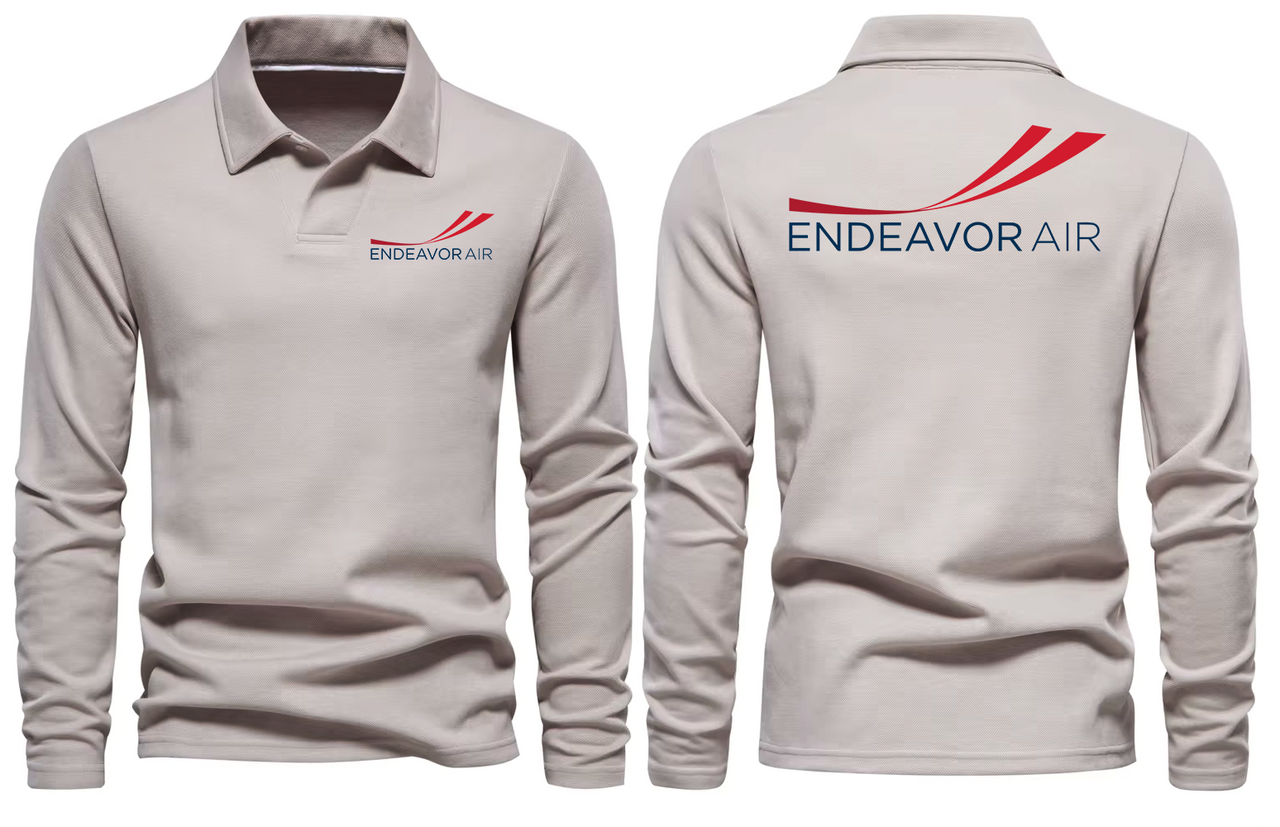 ENDEAVOR AIRLINES LONG SLEEVE  POLO