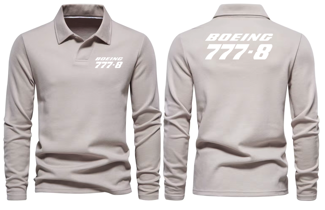 BOEING 777-8  LONG SLEEVE  POLO
