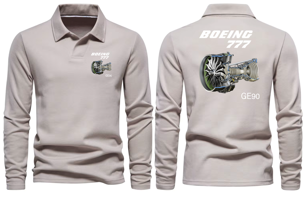 BOEING 777  LONG SLEEVE  POLO