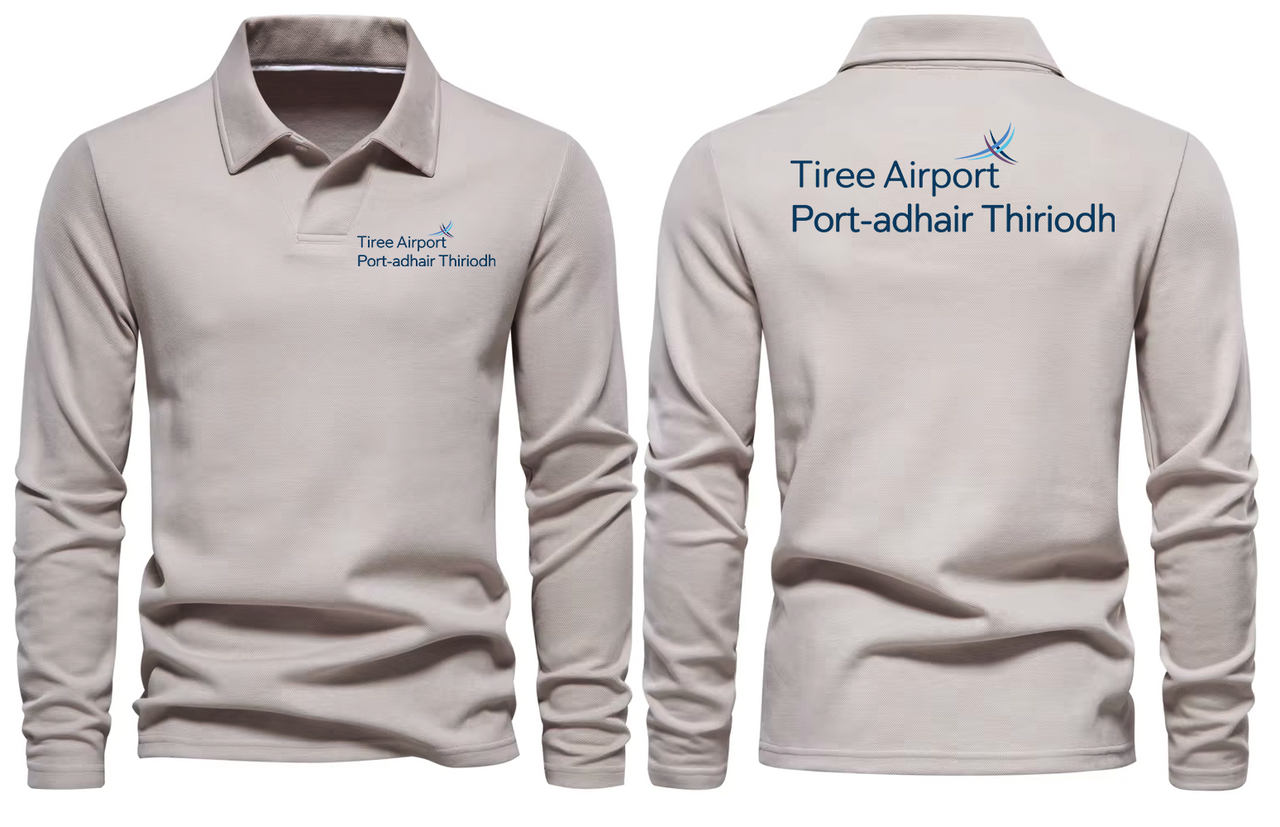 TIREE AIRPORT LONG SLEEVE  POLO