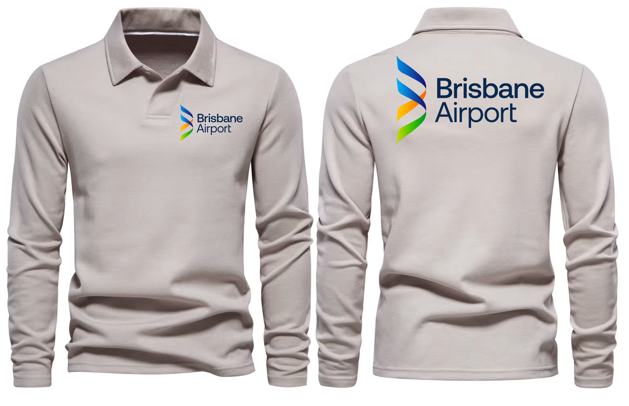 BRISBANE AIRPORT LONG SLEEVE  POLO