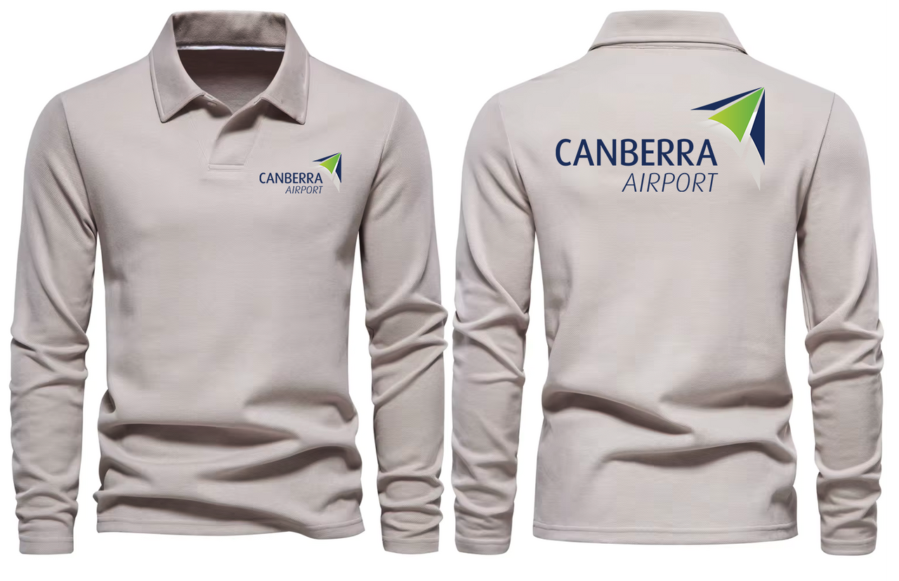 CANBERRA AIRPORT LONG SLEEVE  POLO