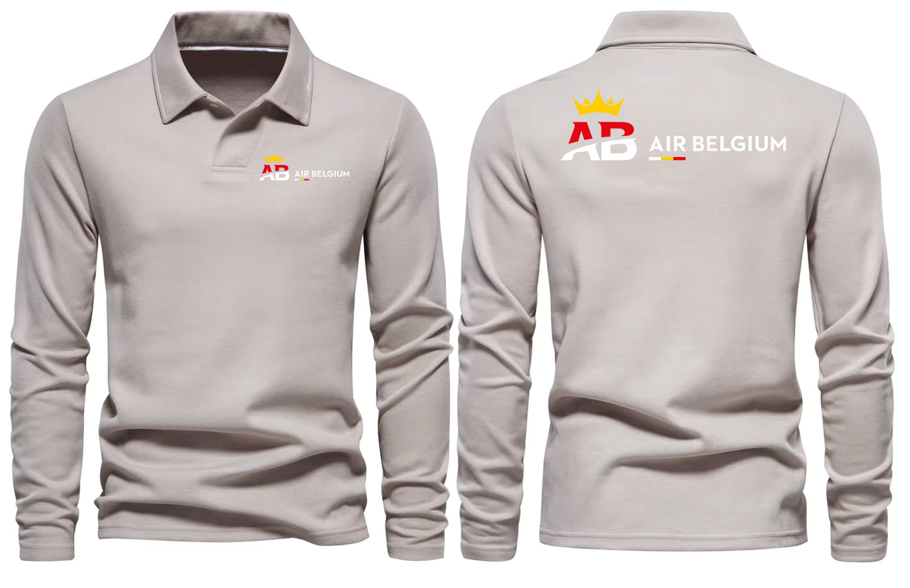 AIR BELGIUM  LONG SLEEVE  POLO