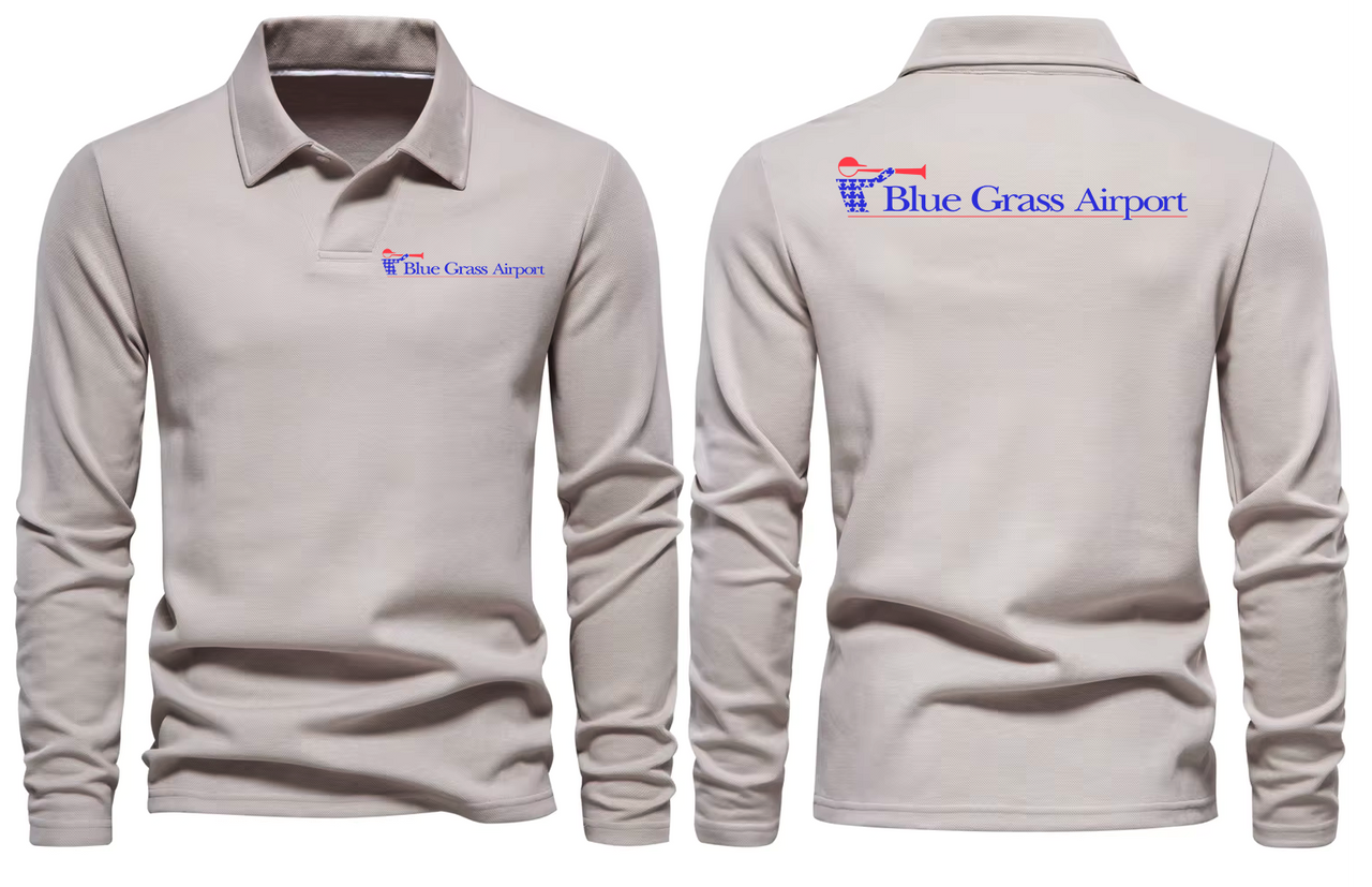 BLUE GRASS AIRPORT LONG SLEEVE  POLO