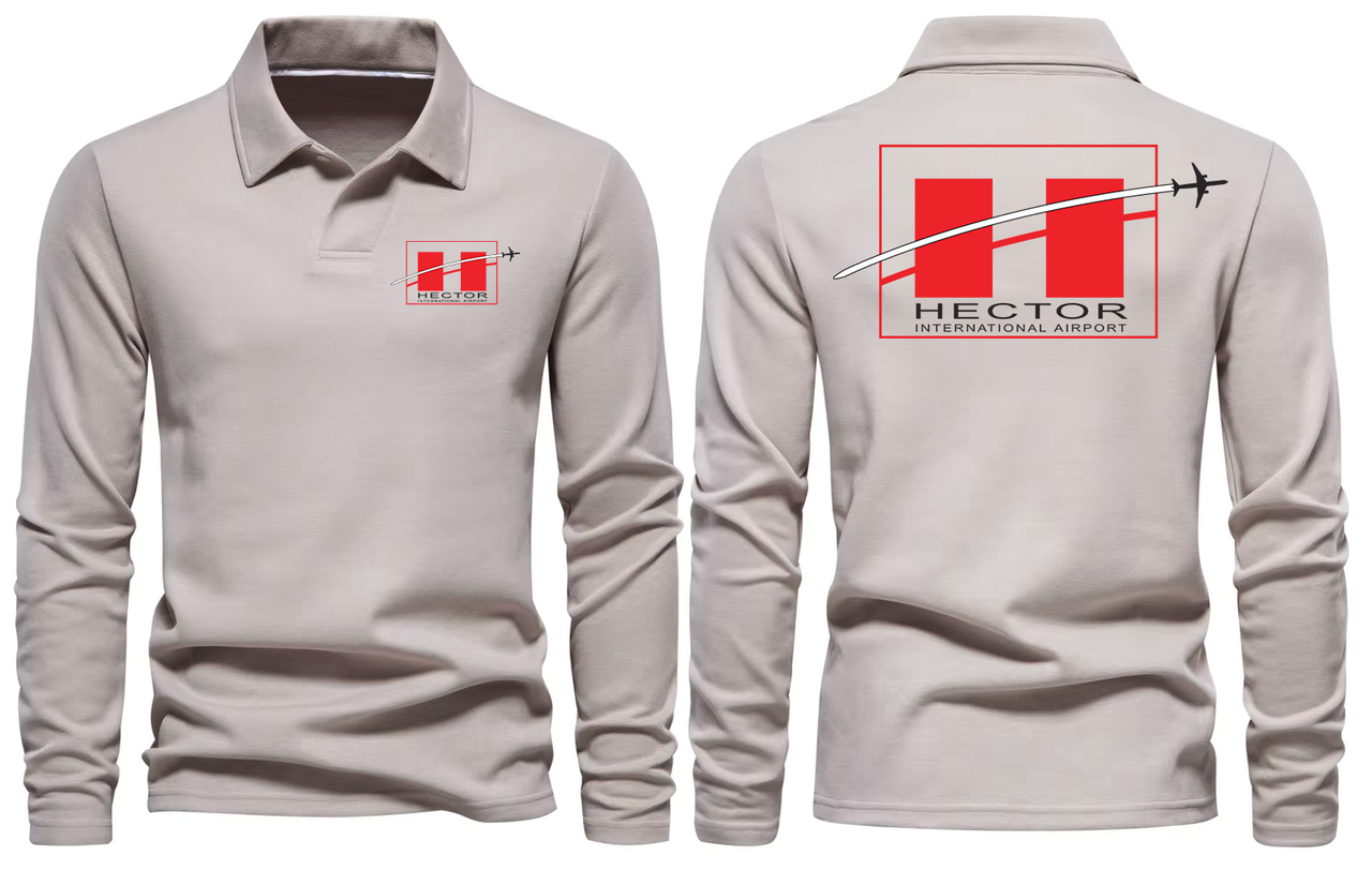 H AIRPORT LONG SLEEVE  POLO