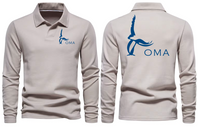 Thumbnail for OMA AIRPORT LONG SLEEVE  POLO