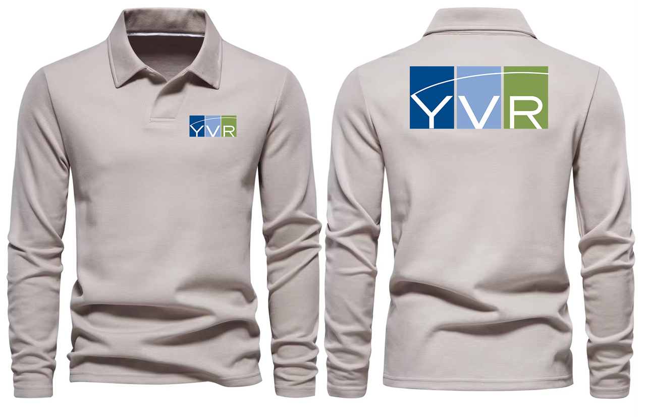 YVR AIRPORT LONG SLEEVE  POLO