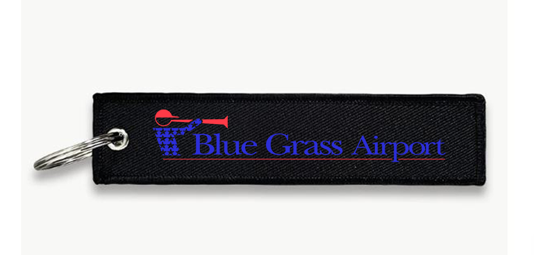 BLUE GRASS AIRPORT KEY CHAIN