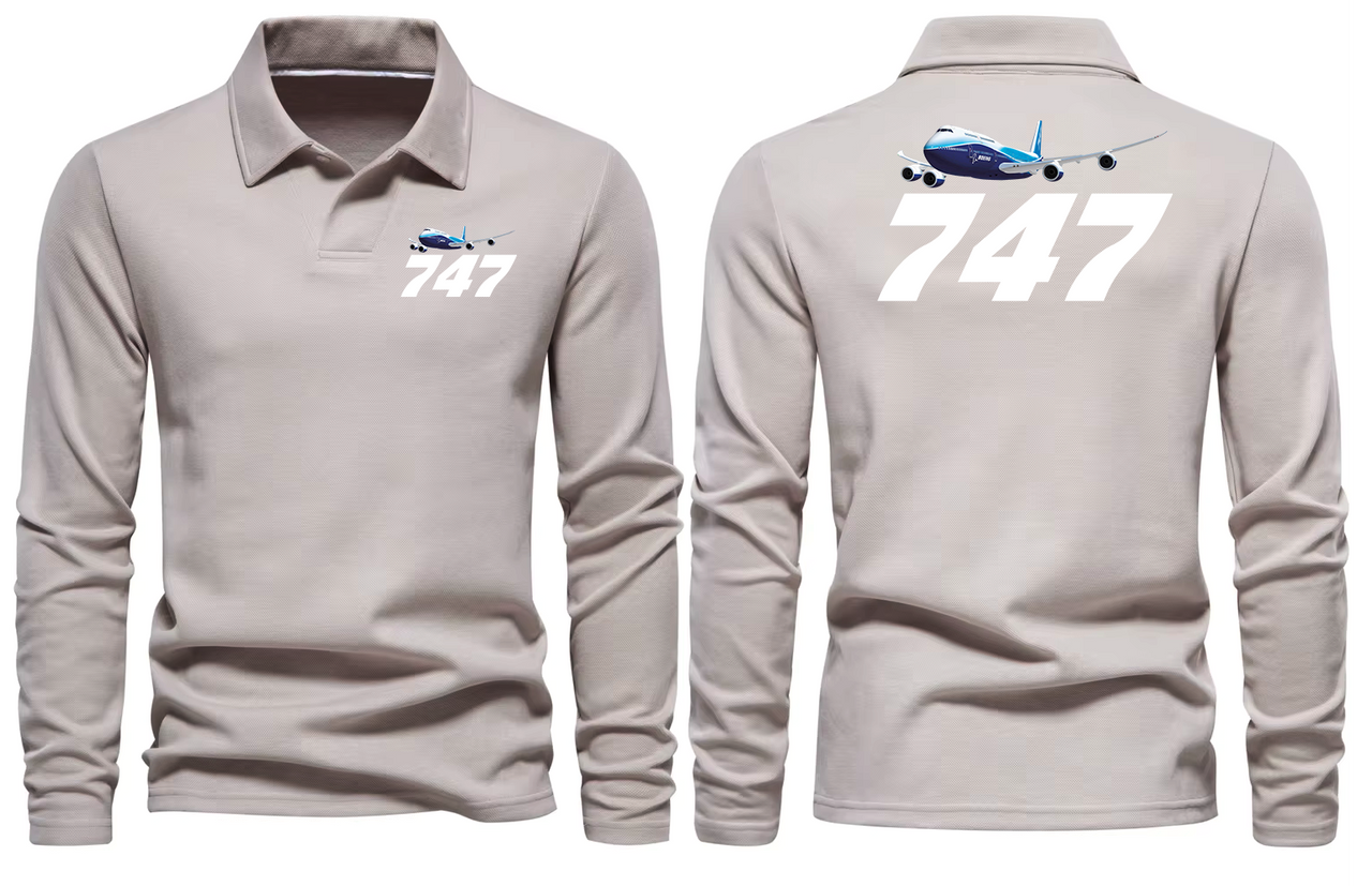 BOEING 747  LONG SLEEVE  POLO
