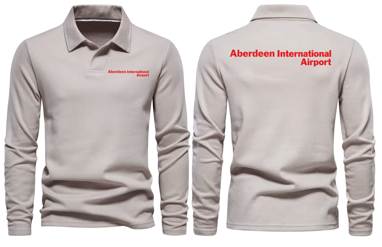 AER ABERDEEN AIRPORT LONG SLEEVE  POLO