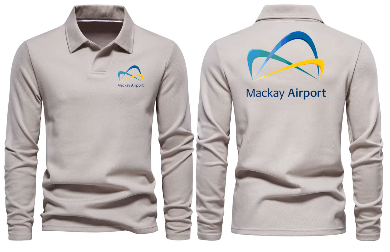 MACKAY AIRPORT LONG SLEEVE  POLO
