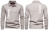Thumbnail for CESSNA LOGO LONG SLEEVE  POLO