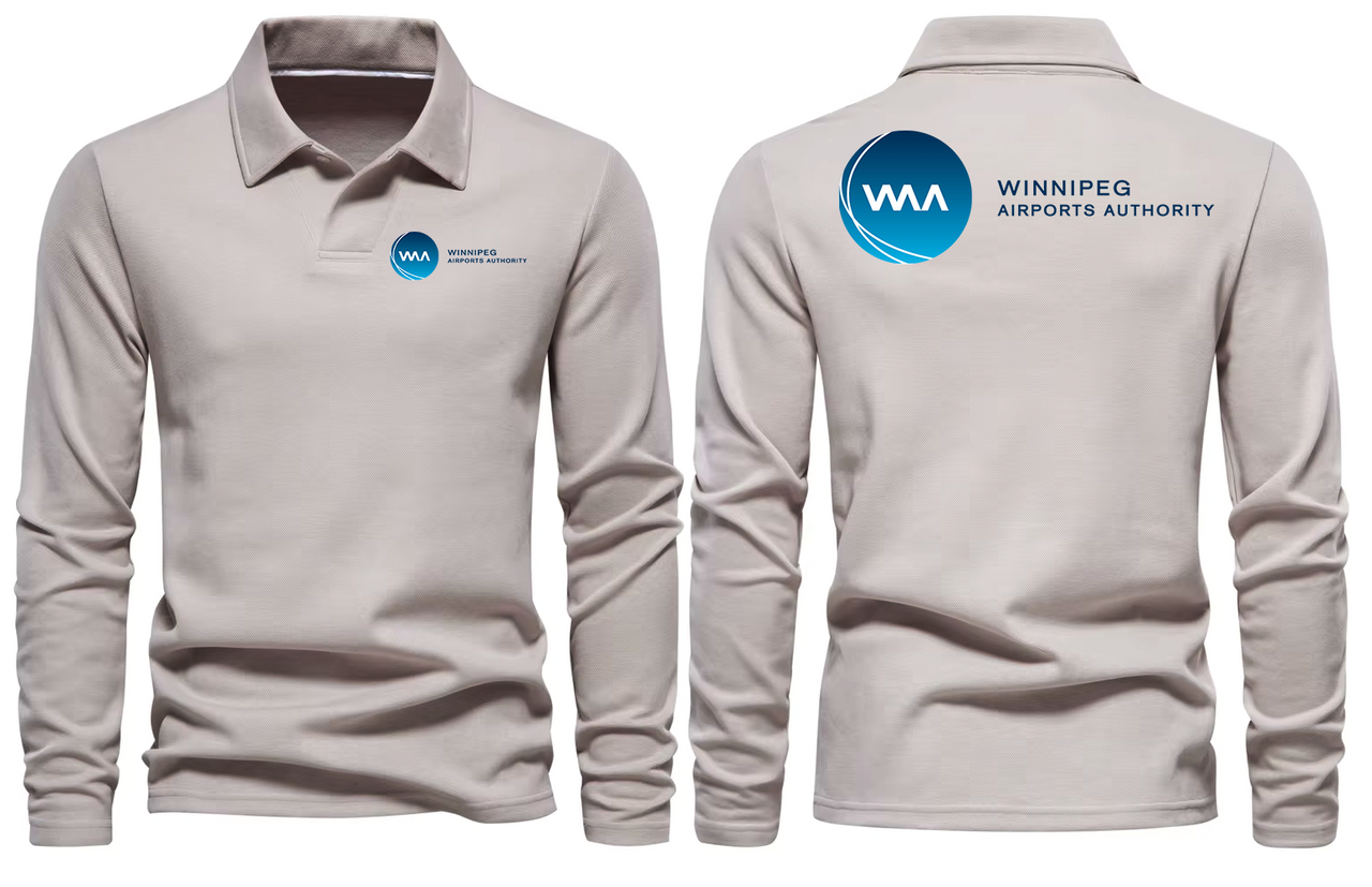 WINNPEG AIRPORT LONG SLEEVE  POLO