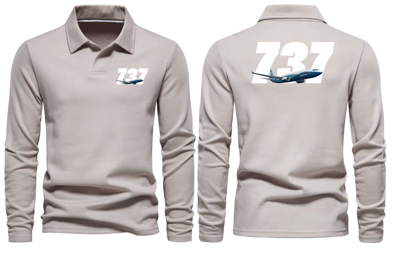 BOEING 737 LONG SLEEVE  POLO