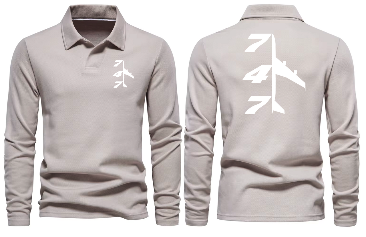 BOEING 747  LONG SLEEVE  POLO