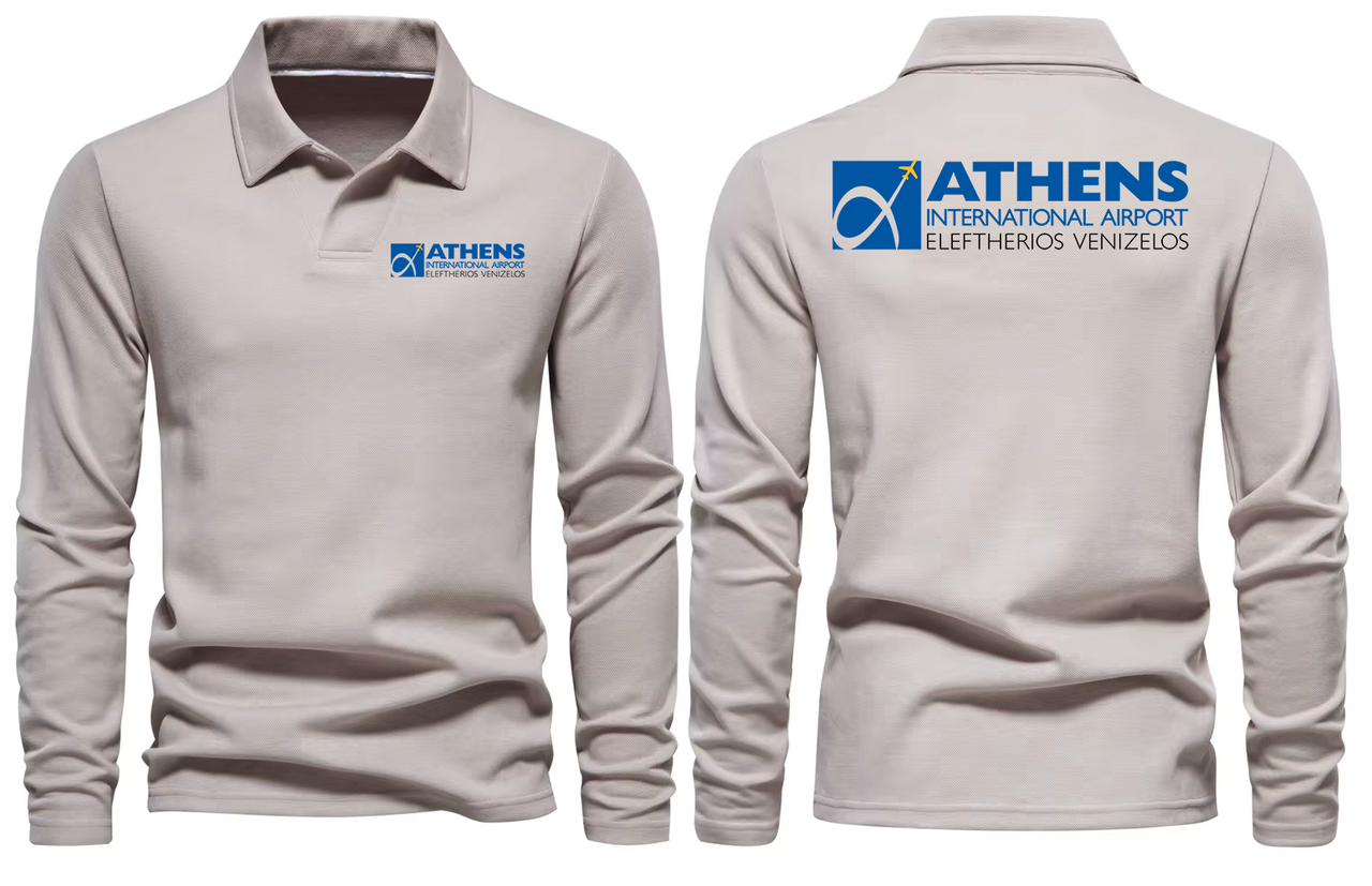 ATHENS AIRPORT LONG SLEEVE  POLO