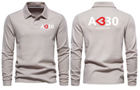 Thumbnail for AIRBUS 330 LOVE LONG SLEEVE  POLO