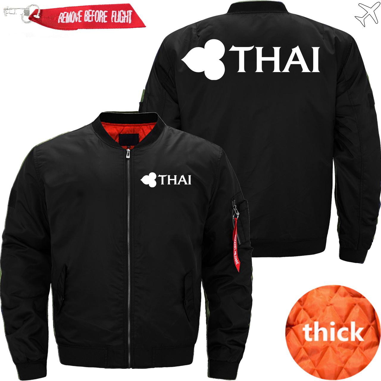THAI AIRLINE JACKET MA1 BOMBER