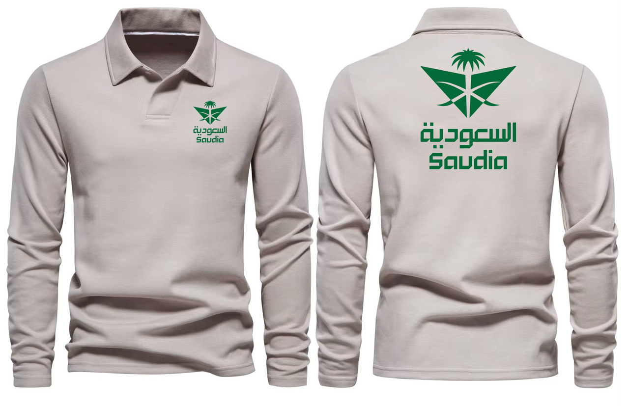 SAUDIA LONG SLEEVE  POLO