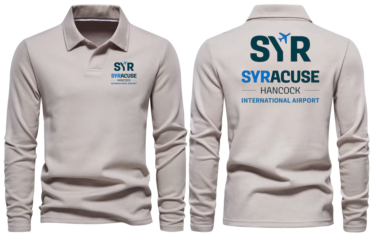 SYR AIRPORT LONG SLEEVE  POLO