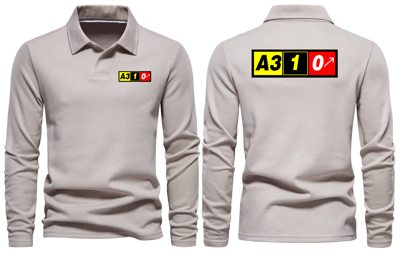 AIRBUS A310 LONG SLEEVE  POLO