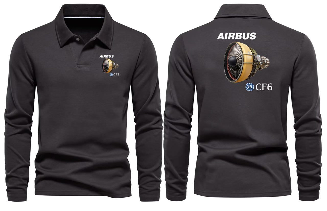 AIRBUS CF6 LONG SLEEVE  POLO