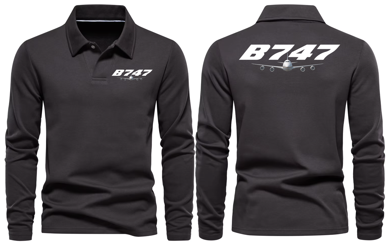 BOEING 747  LONG SLEEVE  POLO