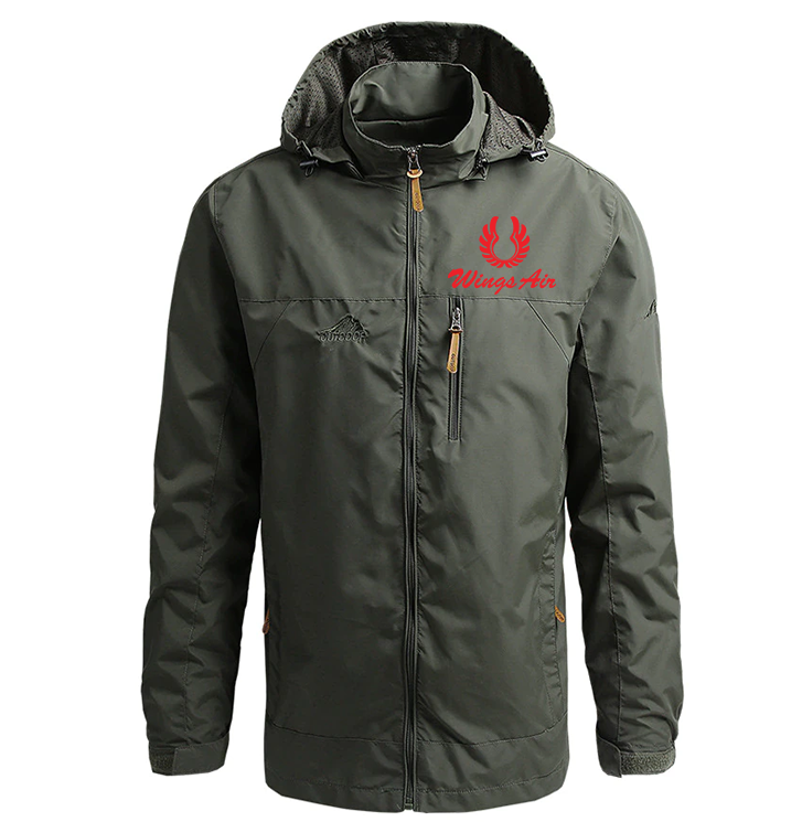 Waterproof Wings Airline Casual Hooded