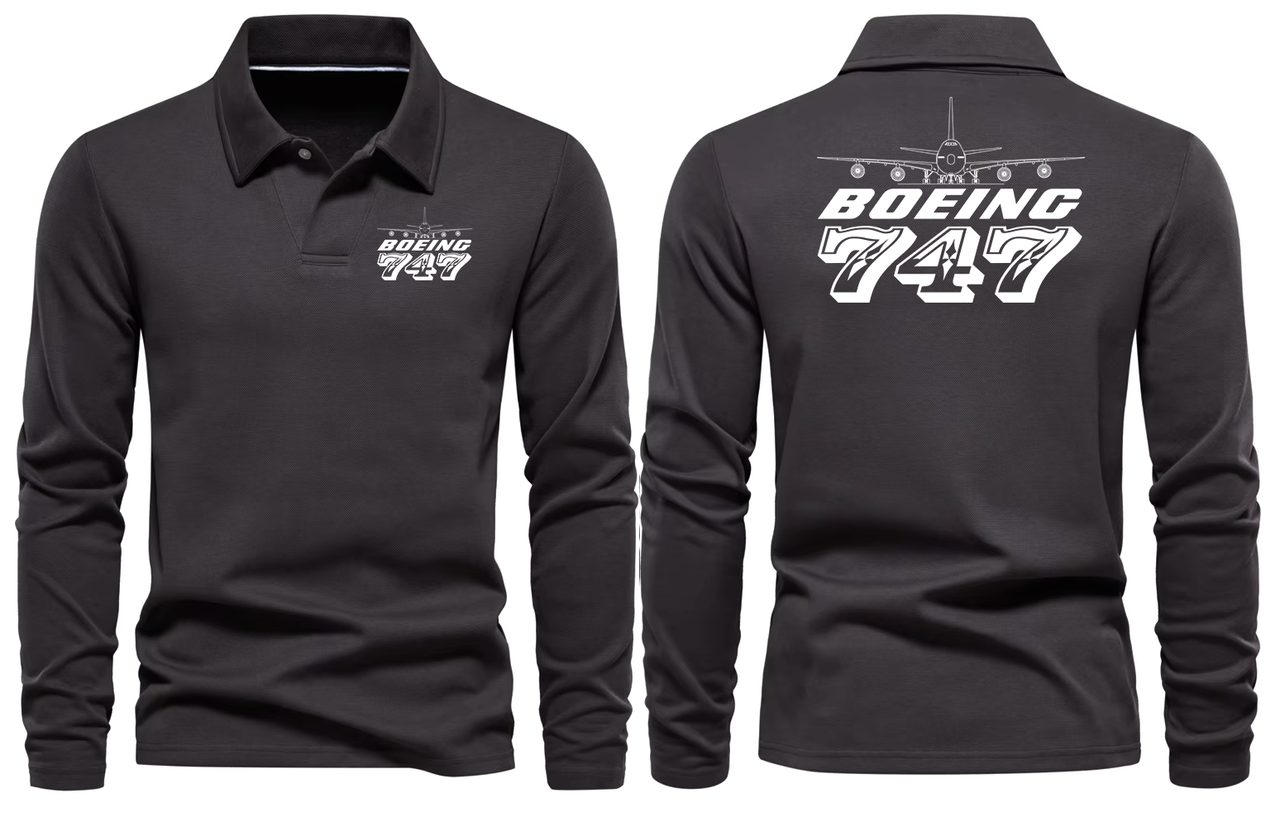 BOEING 747  LONG SLEEVE  POLO
