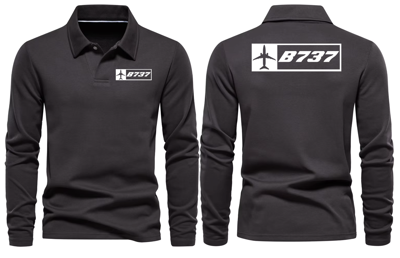 BOEING 737 LONG SLEEVE  POLO