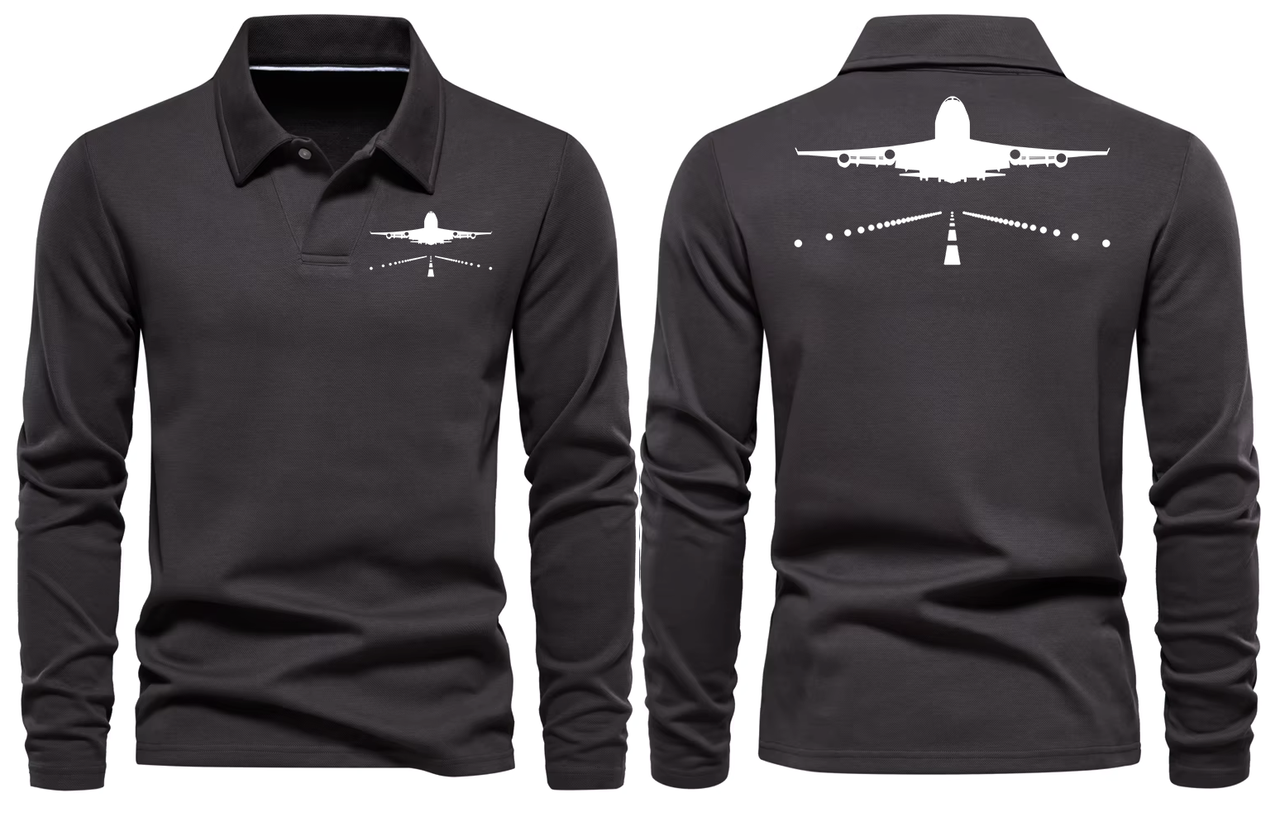 BOEING 747 LONG SLEEVE  POLO