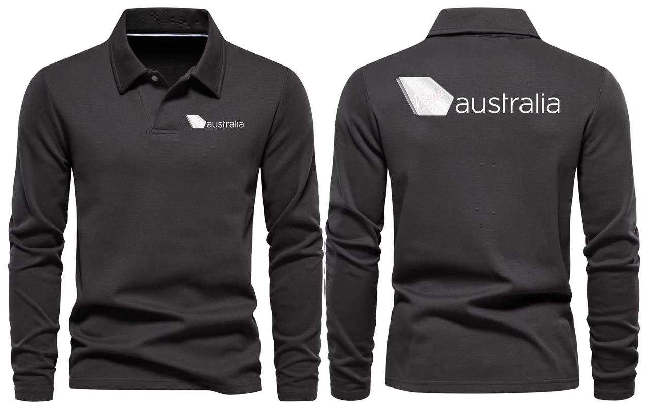 AUSTRALIA AIRLINES LONG SLEEVE  POLO