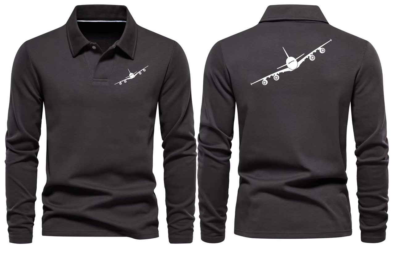 AIRBUS A380 LONG SLEEVE  POLO