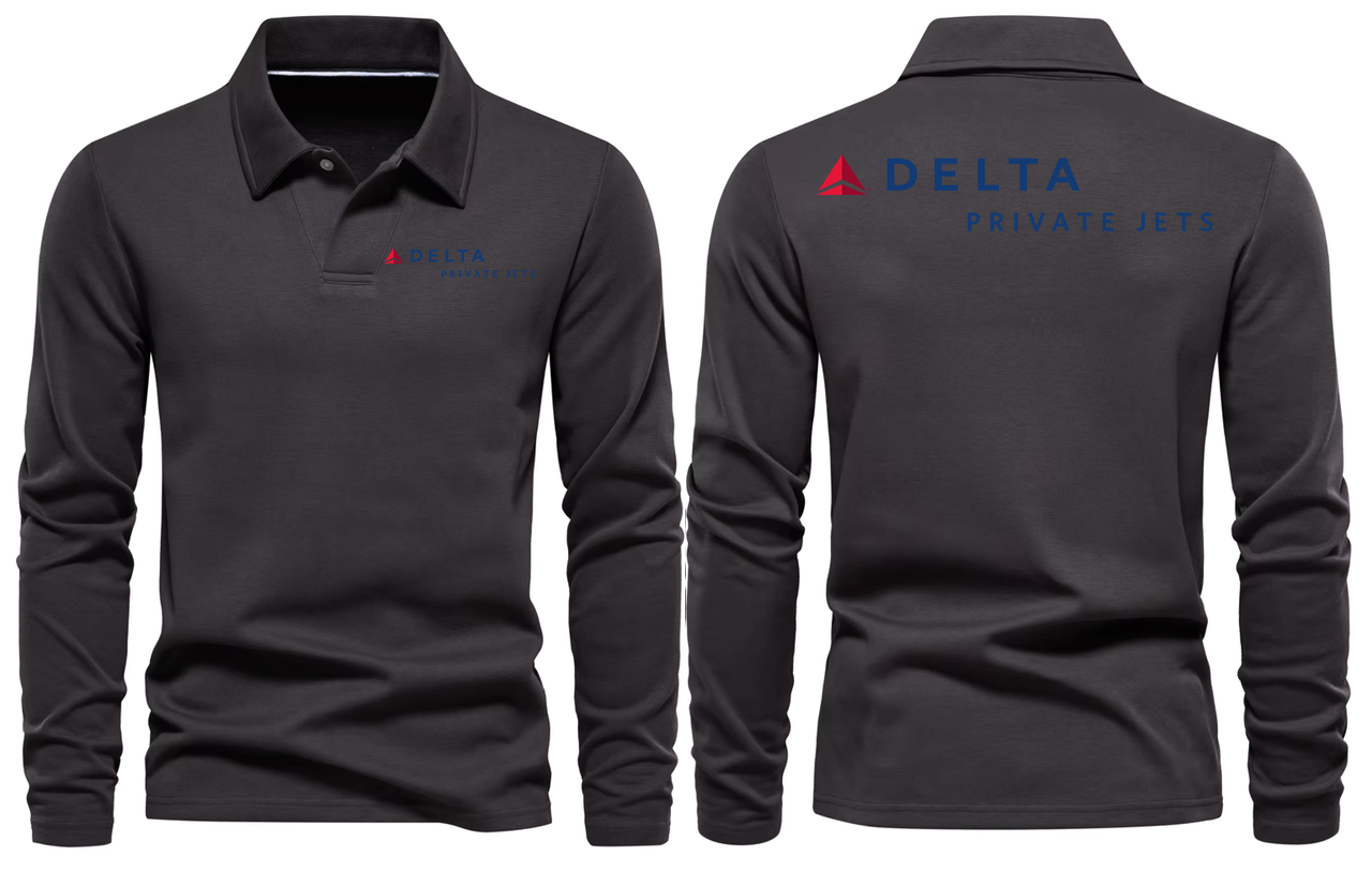 DELTA PRIVAT JET LONG SLEEVE  POLO