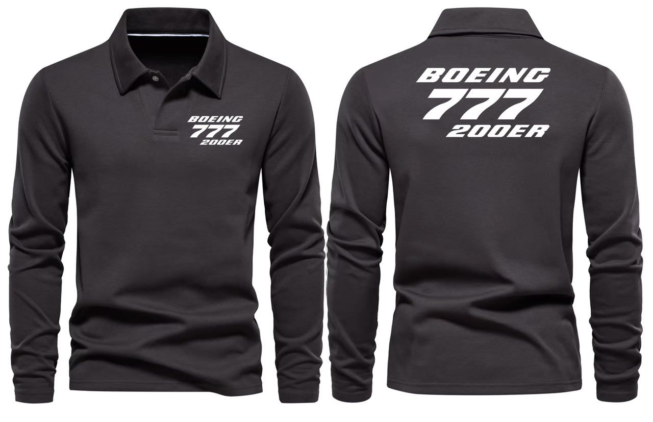 BOEING 777  LONG SLEEVE  POLO