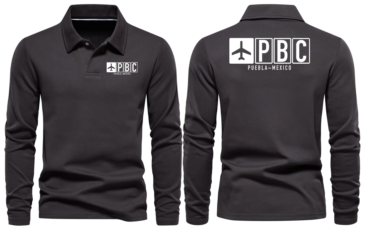 PBC AIRPORT LONG SLEEVE POLO 01