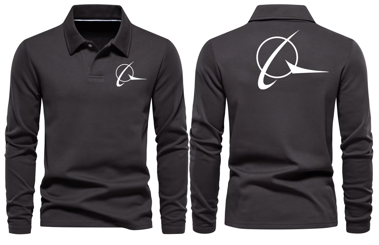 BOEING LOGO LONG SLEEVE  POLO