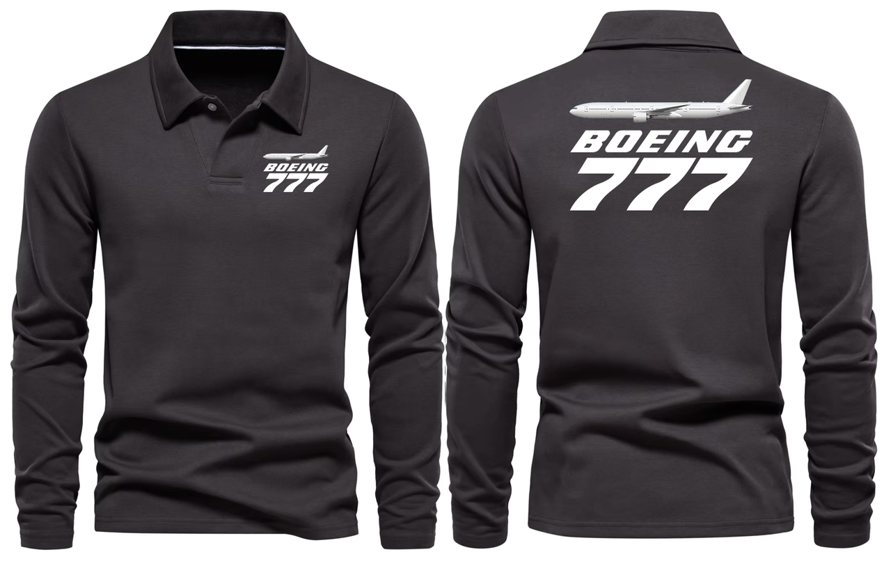 BOEING 777  LONG SLEEVE  POLO