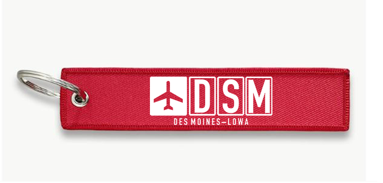 DSM AIRPORT KEY CHAIN