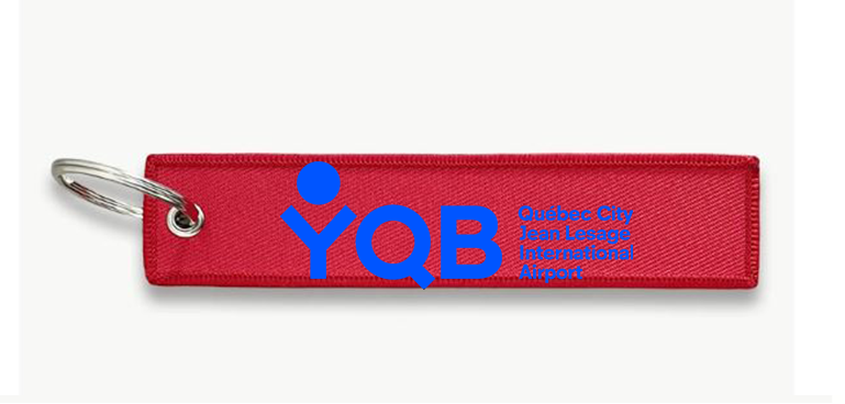 YQB AIRPORT KEY CHAIN