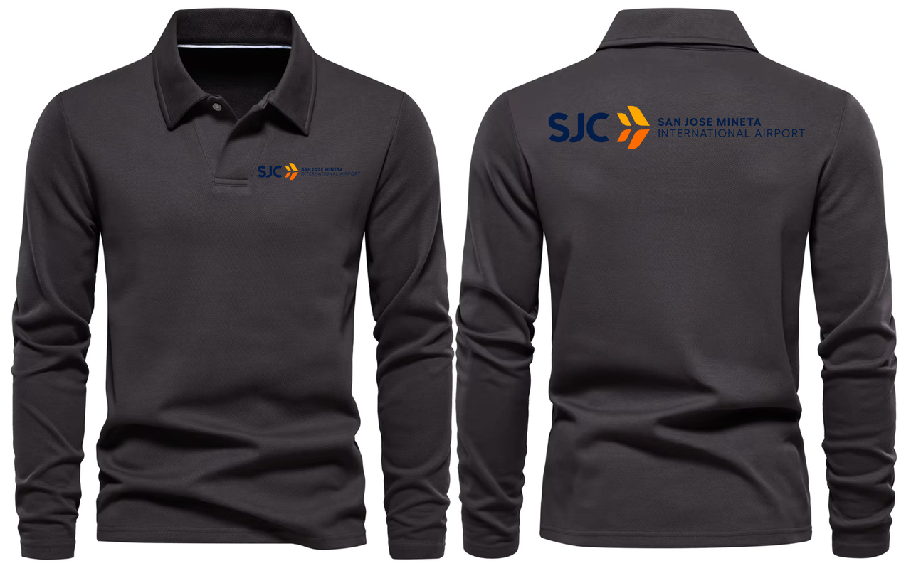 SJC AIRPORT LONG SLEEVE  POLO