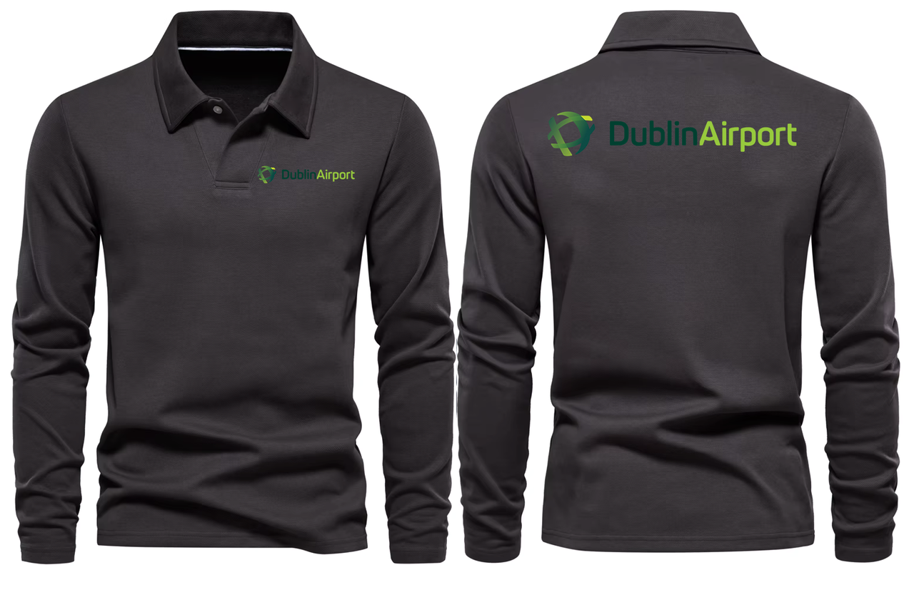 AER DUBLIN AIRPORT LONG SLEEVE  POLO