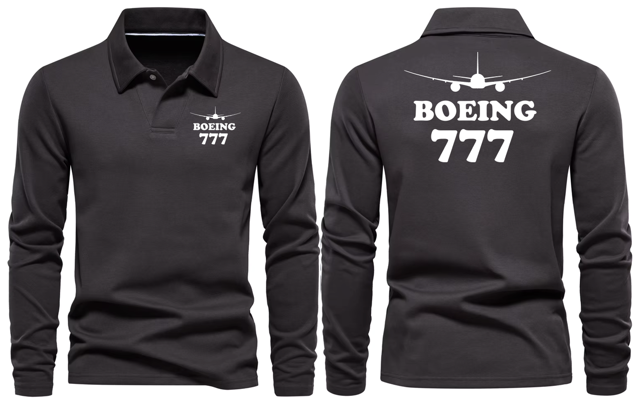 BOEING 777  LONG SLEEVE  POLO