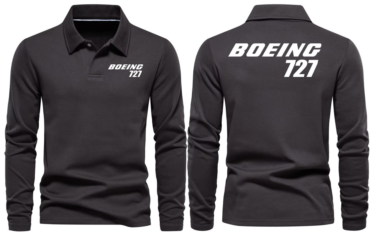 BOEING 727 LONG SLEEVE  POLO