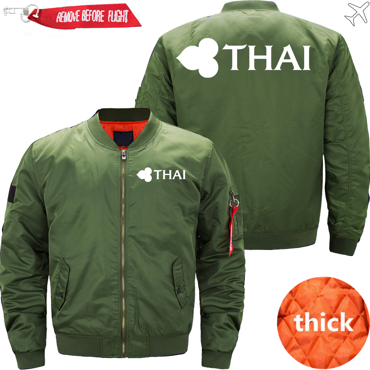 THAI AIRLINE JACKET MA1 BOMBER